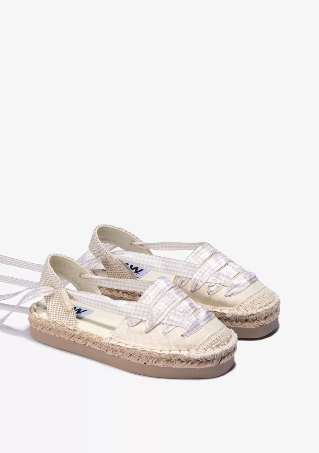 Hot Alpargatas De Niña Lona Beige B&W Alpargatas | Alpargatas