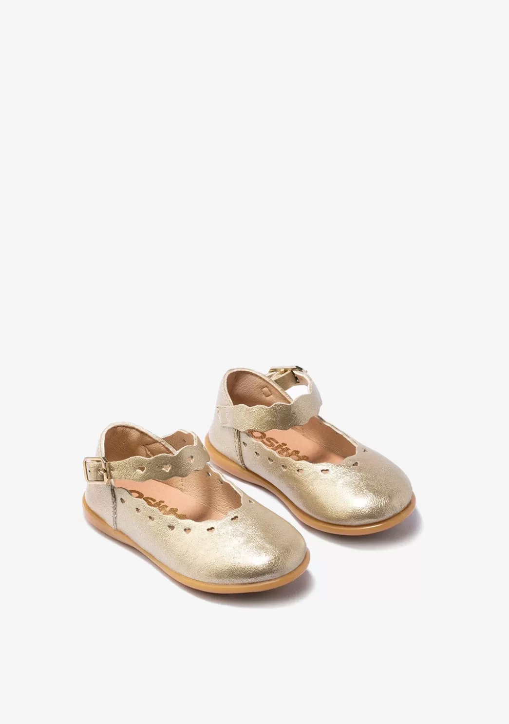 bailarinas_de_beb_hebilla_platino_3.webp Online Bailarinas De Bebé Hebilla Platino Bailarinas | Zapatos De Ceremonia