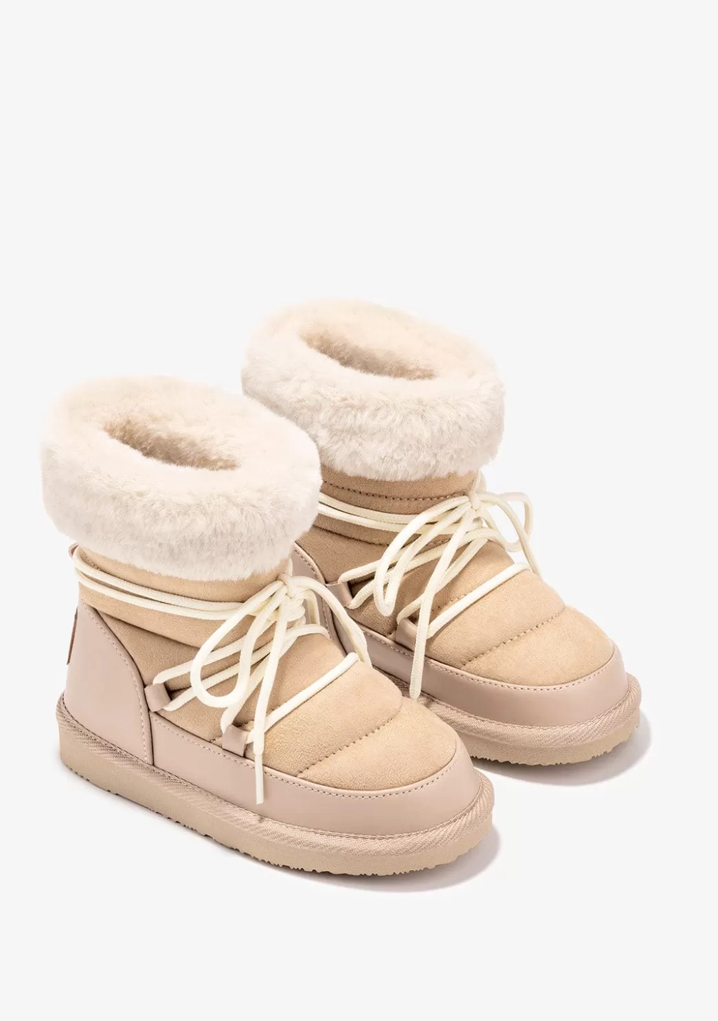 Best Botas Australianas De Niña Cordones Beige B&W Botas Australianas | Botas Australianas