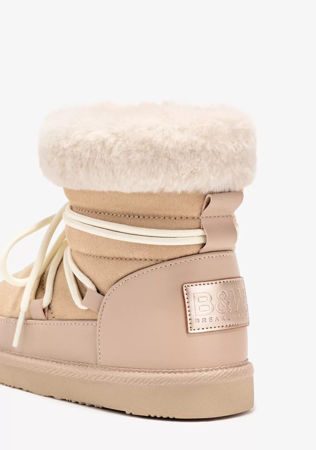 Best Botas Australianas De Niña Cordones Beige B&W Botas Australianas | Botas Australianas