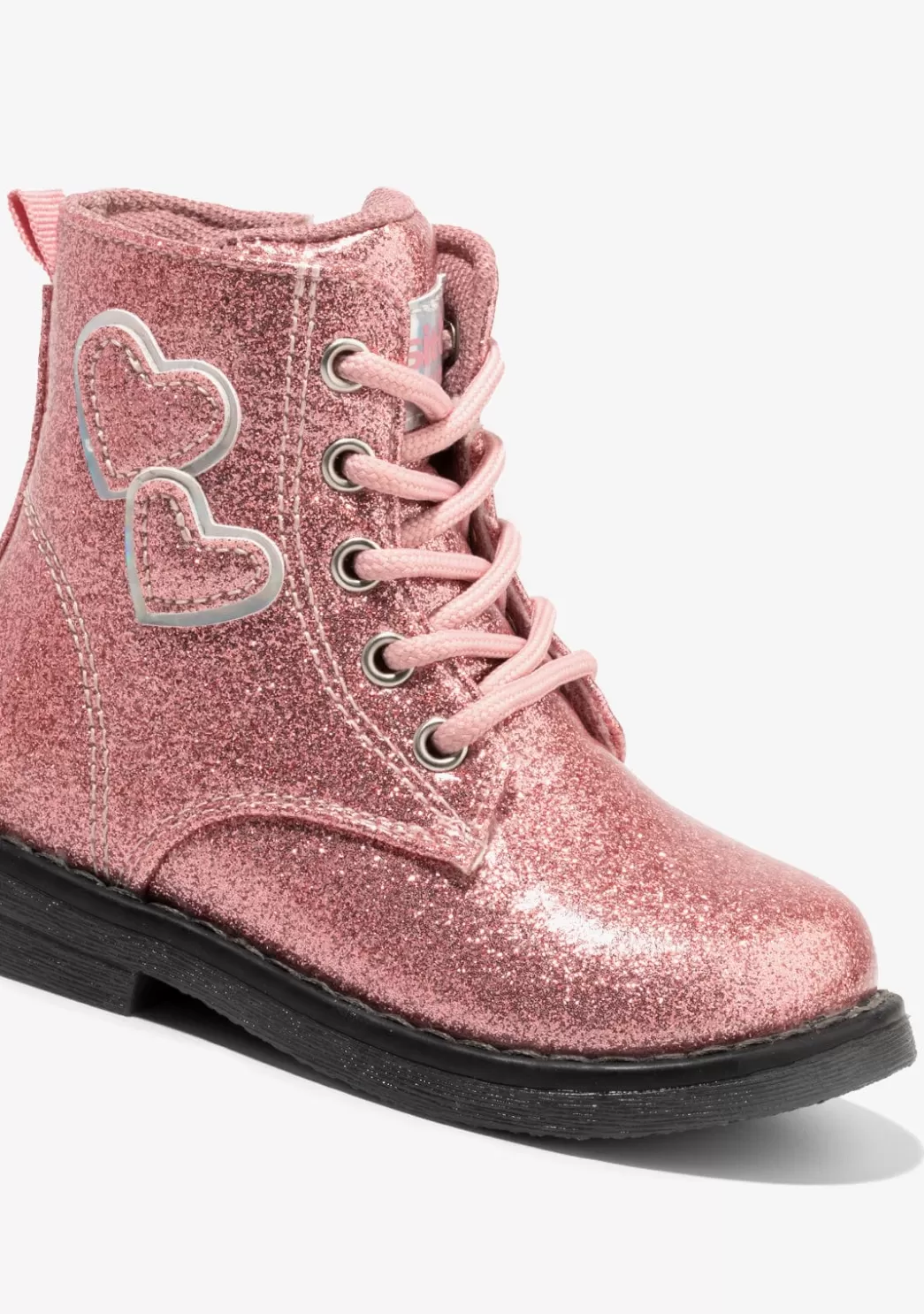 Outlet Botines De Bebé Corazones Cordones Rosa Botas | Botas