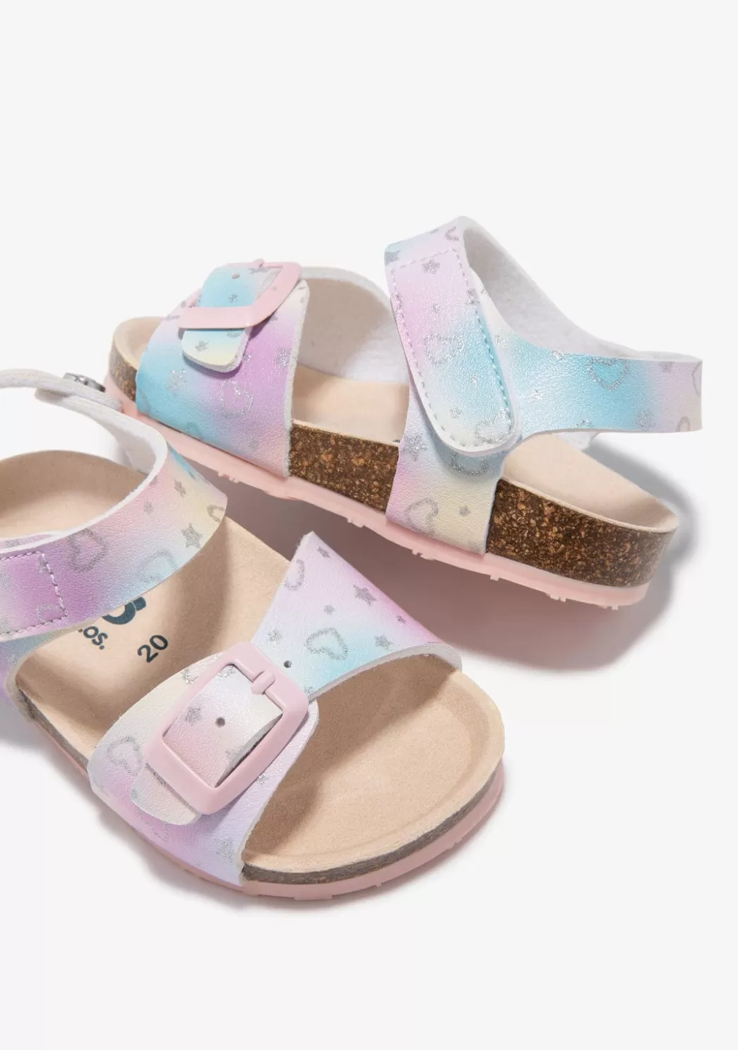sandalias_beb_corazones_estrellas_multicolor_3.webp Outlet Sandalias Bebé Corazones Estrellas Multicolor Sandalias | Sandalias Bio