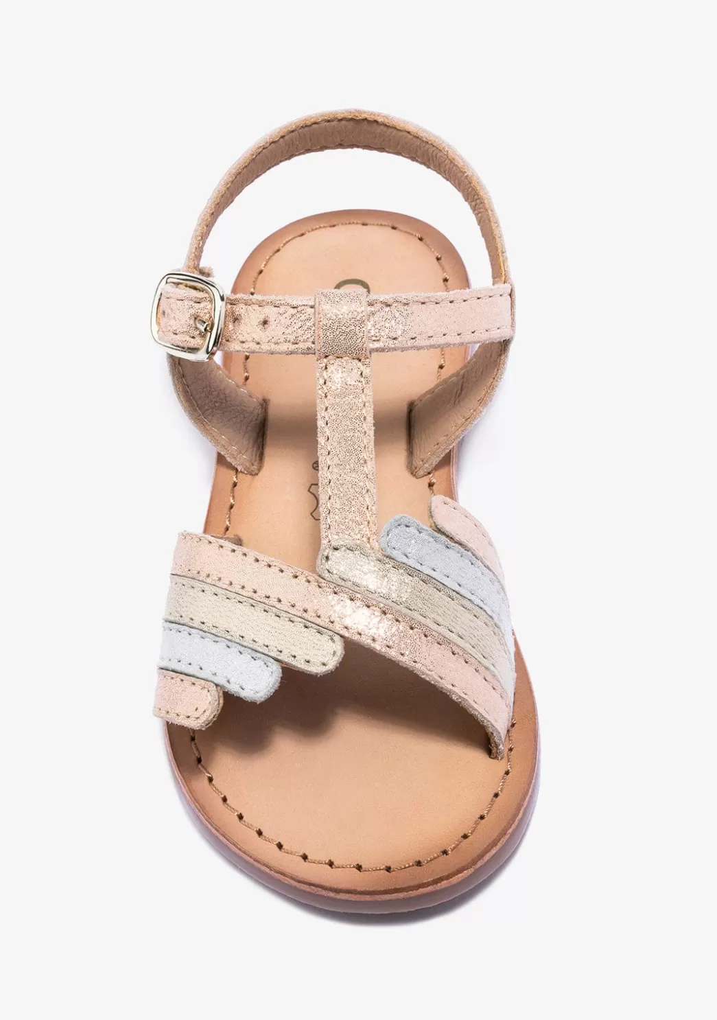 Flash Sale Sandalias De Niña Hebilla Napa Multicolor Sandalias