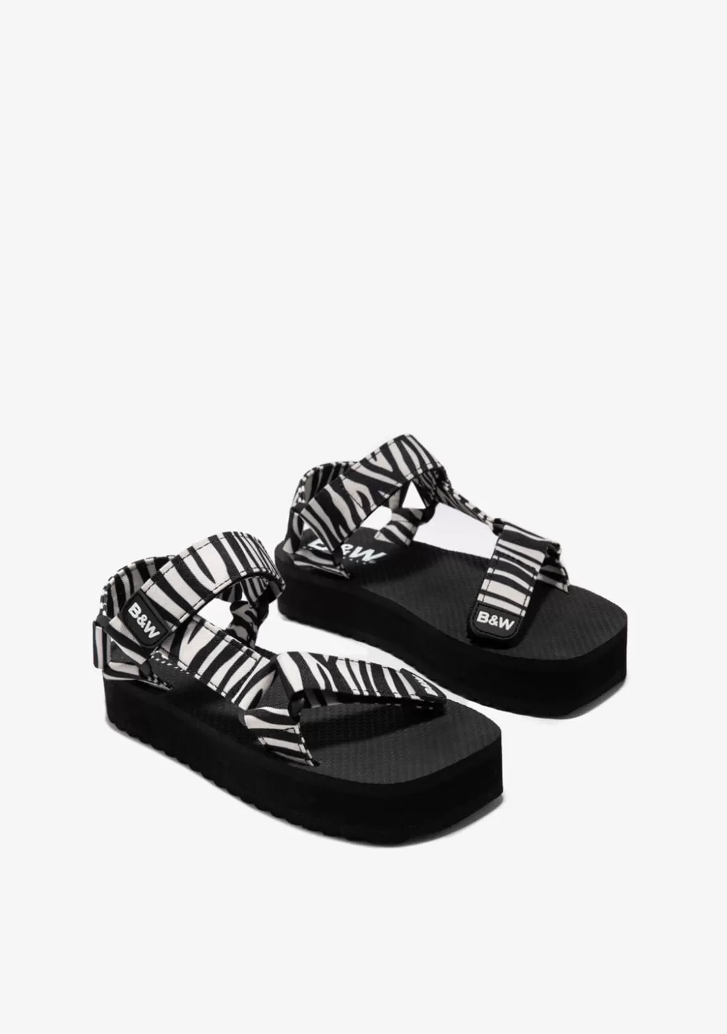 sandalias_plataforma_zebra_bw_3.webp Online Sandalias Plataforma Zebra B&W Sandalias | Chanclas