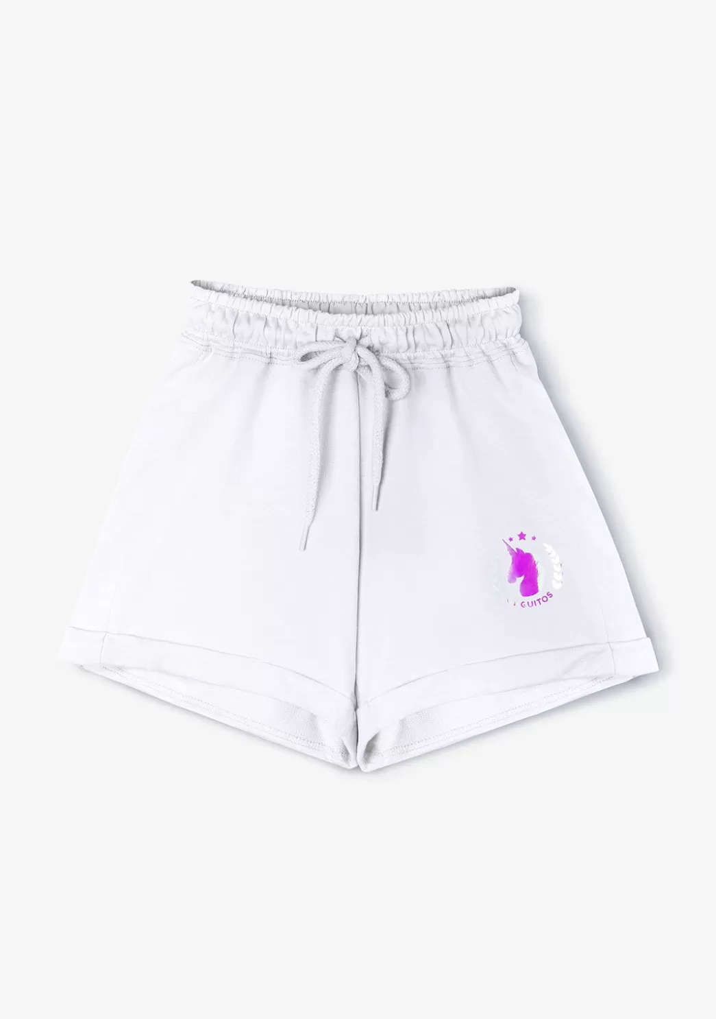 Cheap Short Deportivo De Niña Liso Unicornio Blanco Shorts