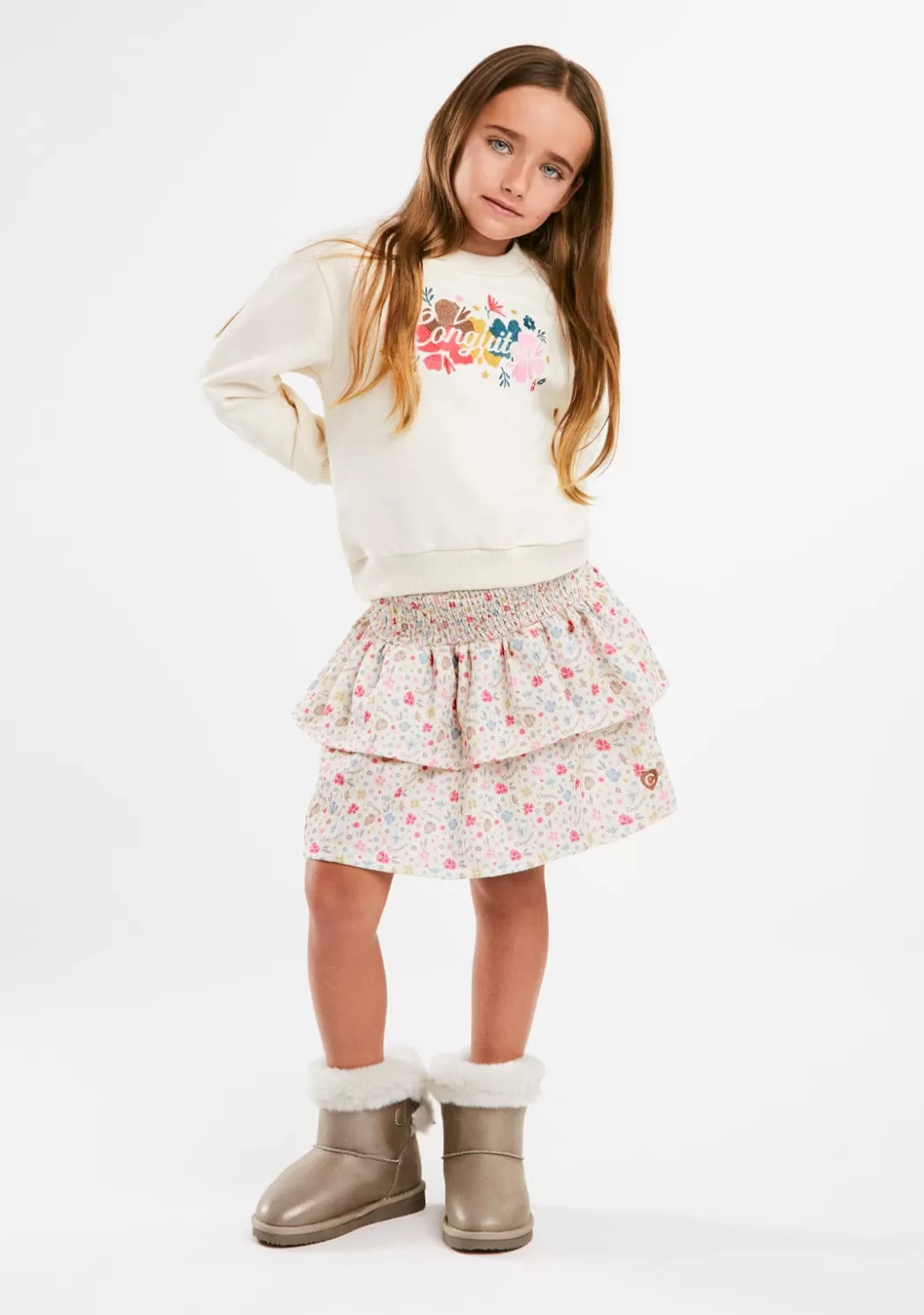 sudadera_bordado_flores_beige_5.webp Best Sudadera Bordado Flores Beige Sudaderas