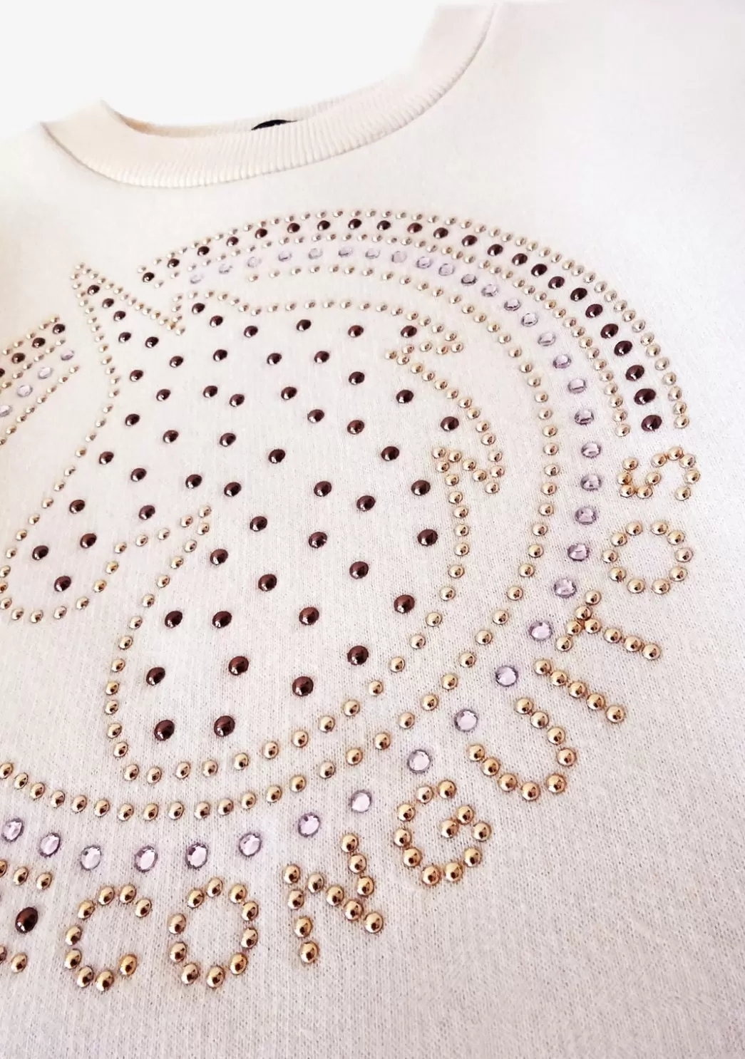 sudadera_de_nia_unicornio_strass_beige_4.webp Online Sudadera De Niña Unicornio Strass Beige Sudaderas