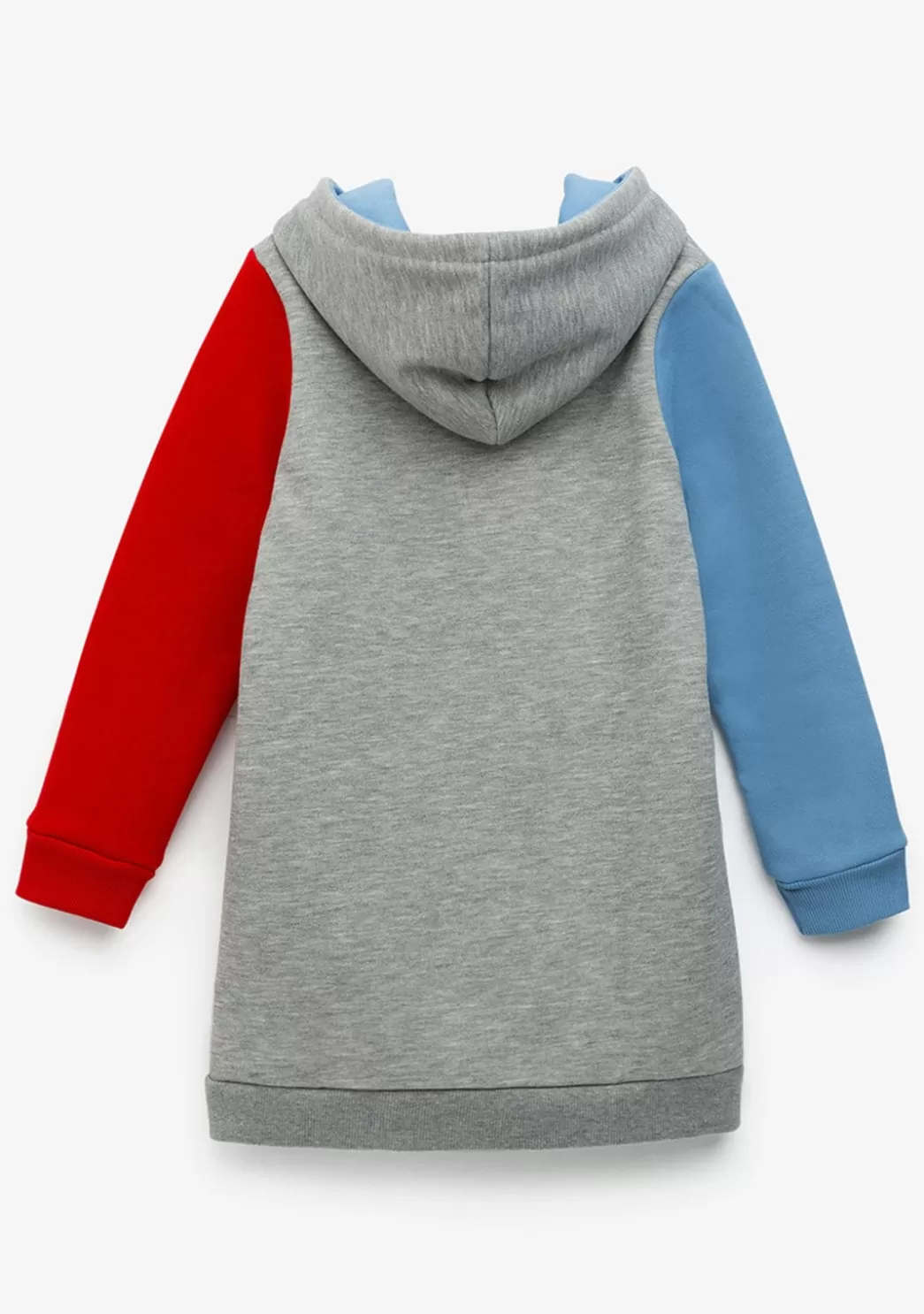 vestido_de_nia_color_block_capucha_gris_5.webp Fashion Vestido De Niña Color Block Capucha Gris Vestidos Sudadera | Vestidos