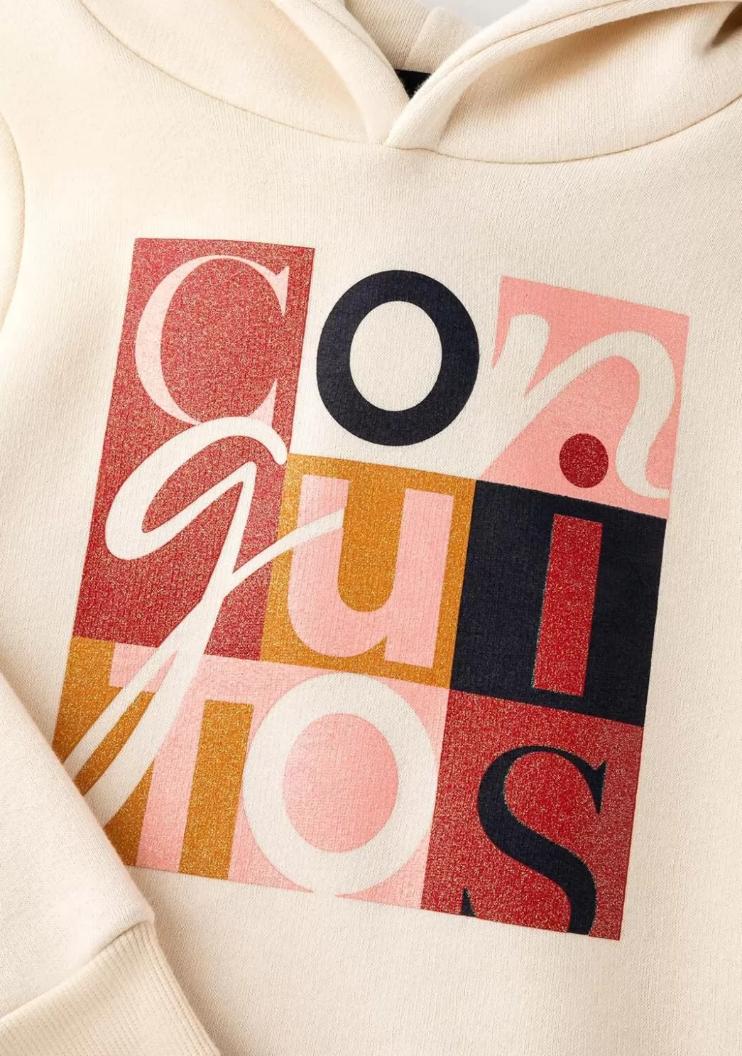 vestido_sudadera_de_nia_conguitos_beige_3.webp Best Sale Vestido Sudadera De Niña Beige Vestidos Sudadera | Vestidos