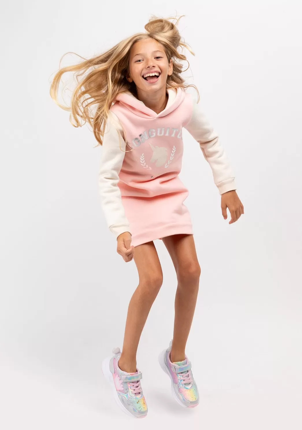 vestido_sudadera_de_nia_conguitos_unicornio_rosa_3.webp Best Sale Vestido Sudadera De Niña Unicornio Rosa Vestidos Sudadera | Vestidos