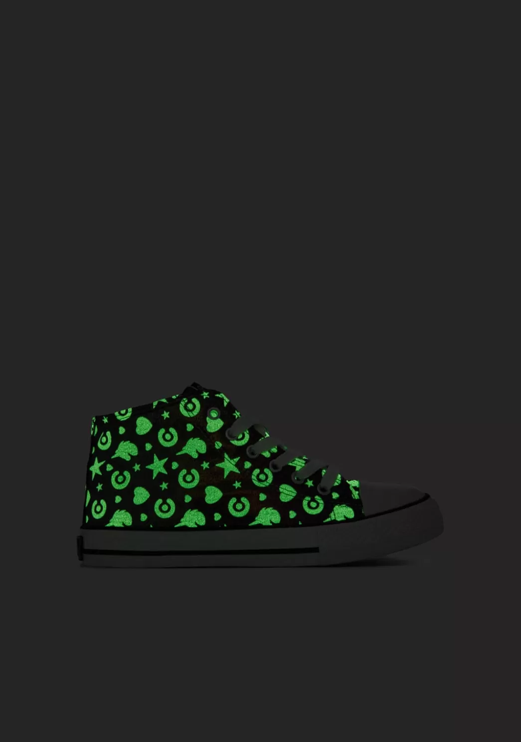 Discount Zapatillas Altas Brillo En La Oscuridad Multicolor Zapatillas | Zapatillas