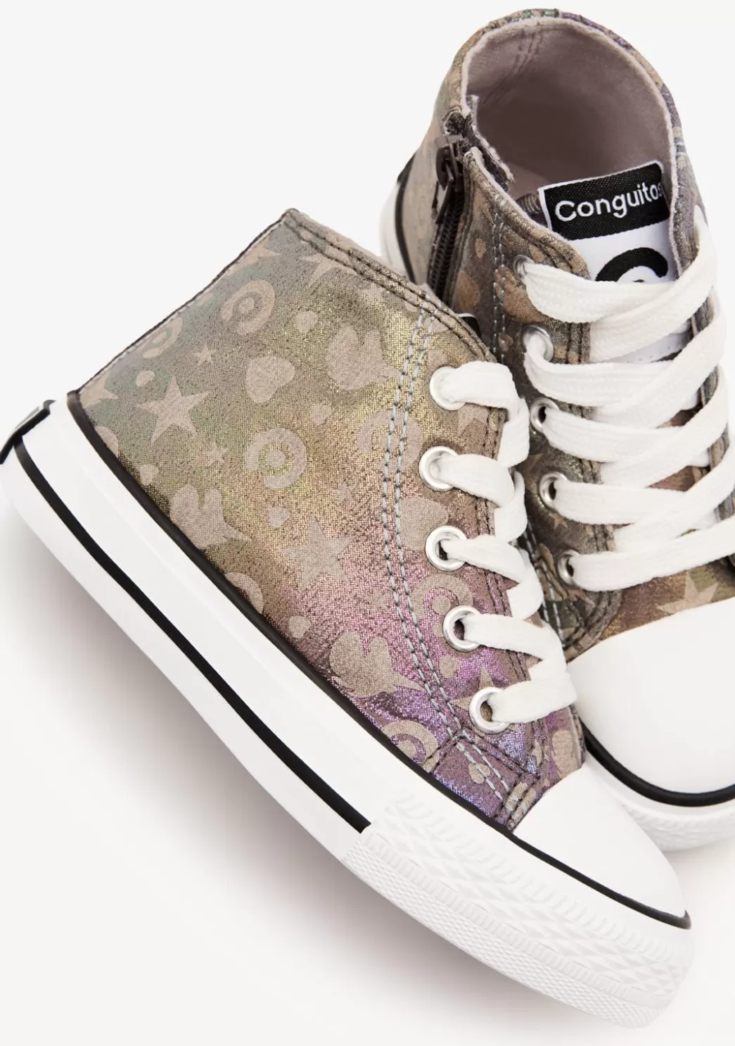 Discount Zapatillas Altas Brillo En La Oscuridad Multicolor Zapatillas | Zapatillas