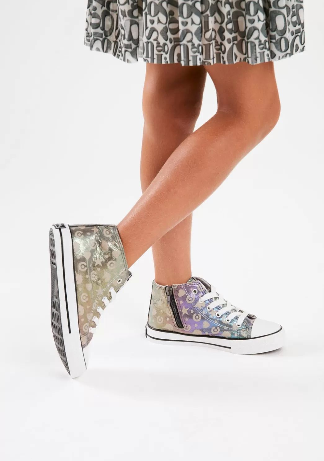 Discount Zapatillas Altas Brillo En La Oscuridad Multicolor Zapatillas | Zapatillas