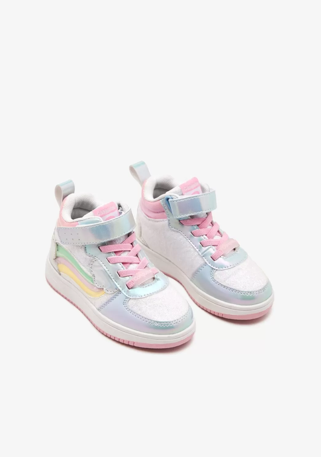 Clearance Zapatillas Altas Con Luces Arcoíris Multicolor Zapatillas Con Luces | Zapatillas