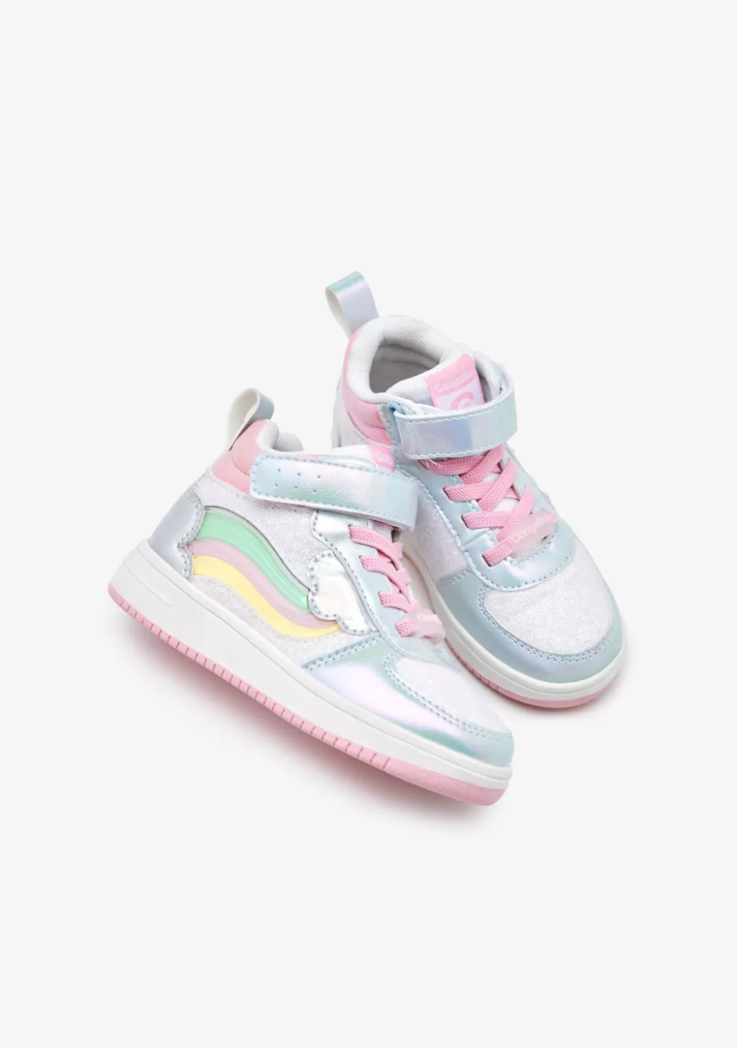 Clearance Zapatillas Altas Con Luces Arcoíris Multicolor Zapatillas Con Luces | Zapatillas