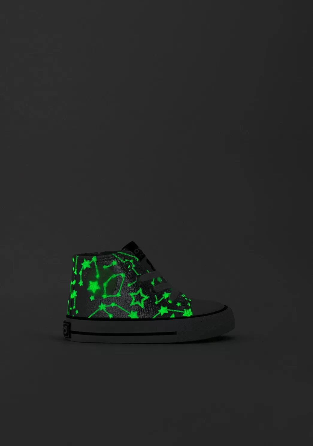 Sale Zapatillas Altas De Bebé Brillo En La Oscuridad Estrellas Plata Zapatillas | Zapatillas