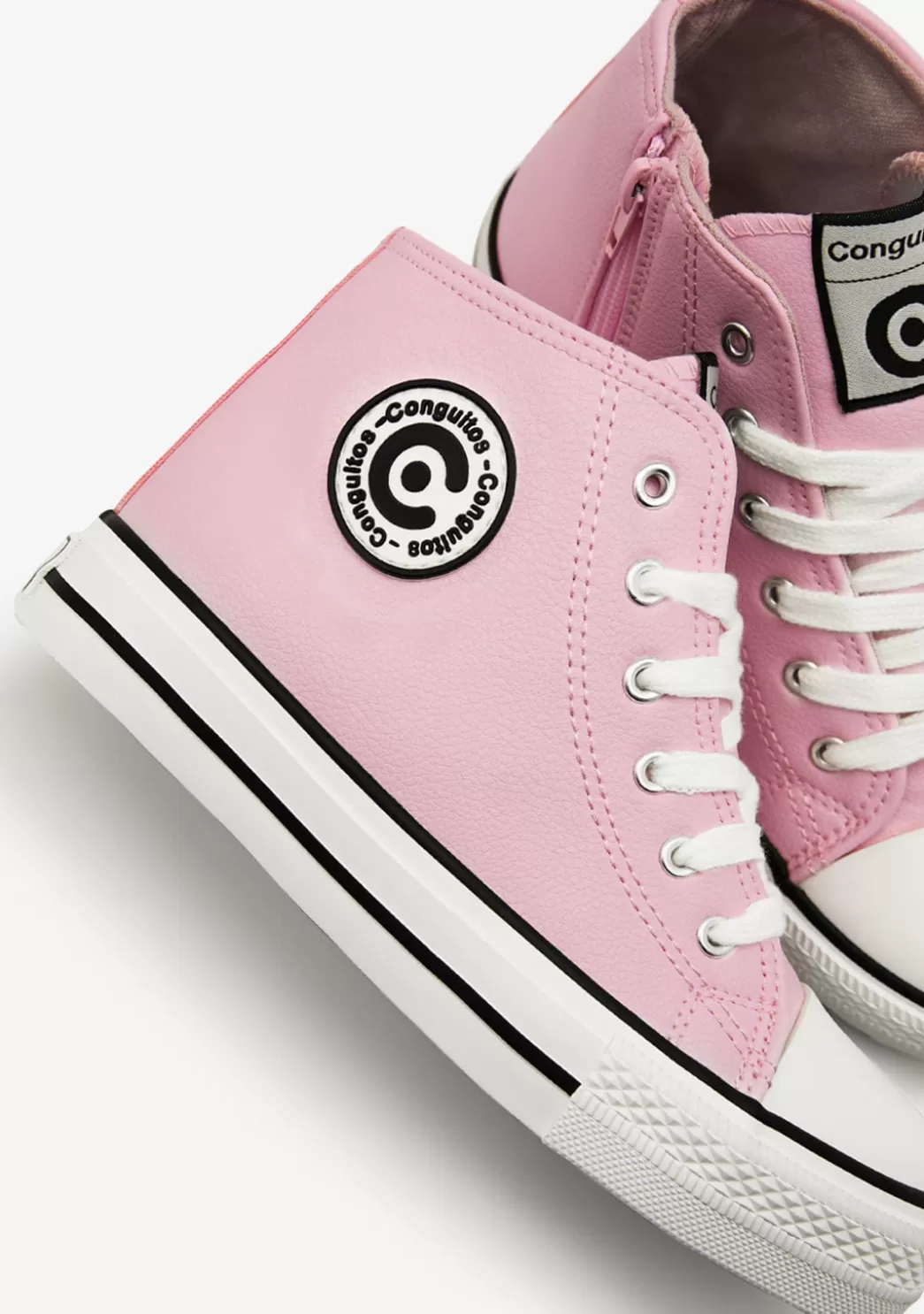 zapatillas_altas_de_nia_logo_napa_rosa_3.webp Flash Sale Zapatillas Altas De Niña Logo Napa Rosa Zapatillas