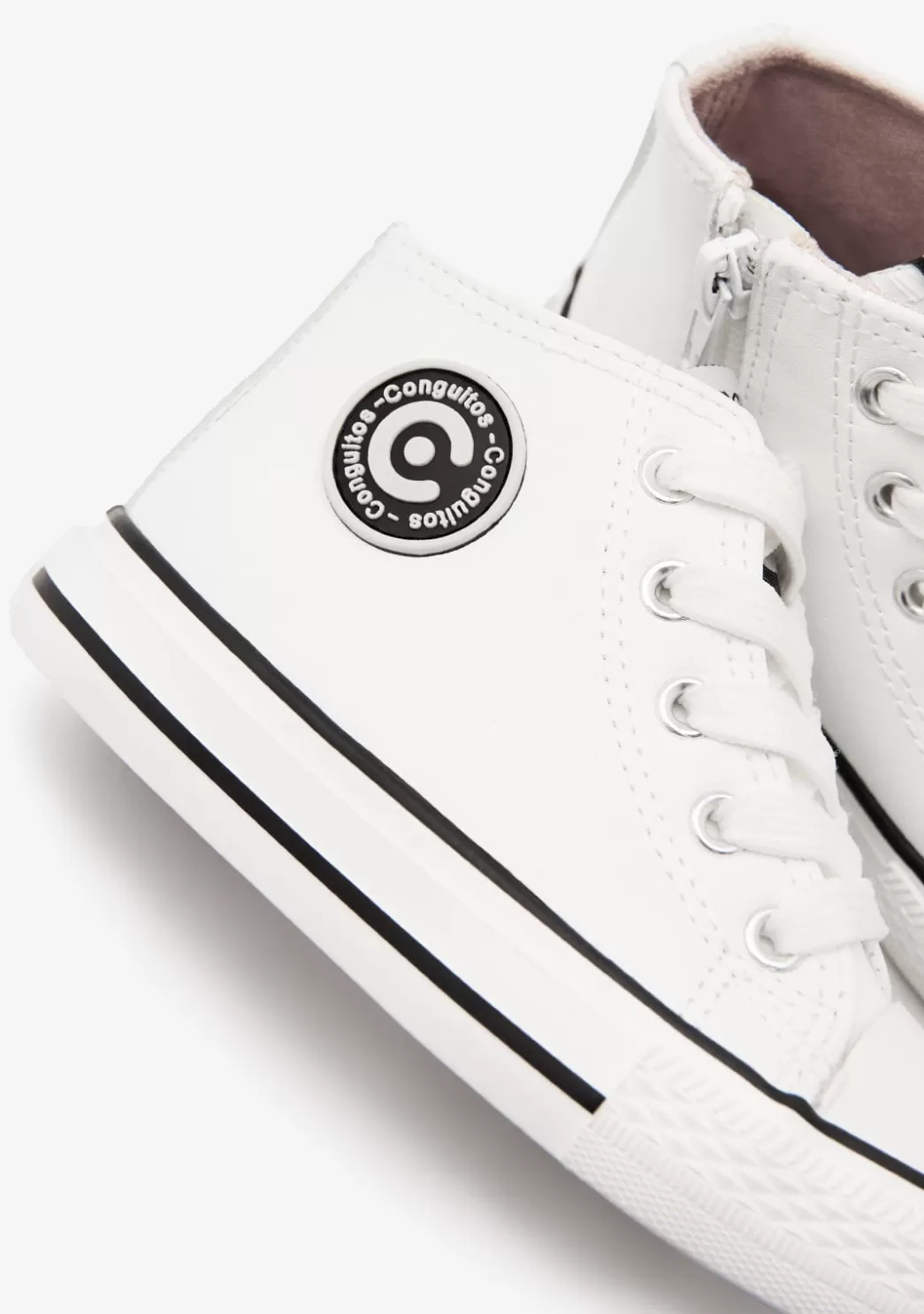 zapatillas_altas_unisex_logo_napa_blanco_3.webp Sale Zapatillas Altas Unisex Logo Napa Blanco Zapatillas | Zapatillas